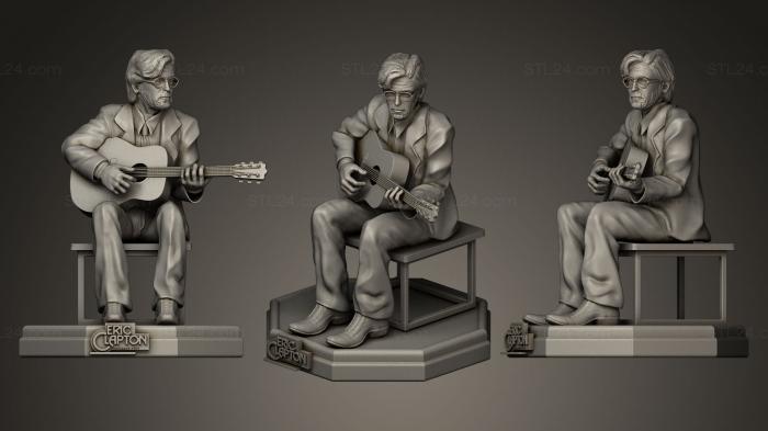 Statues of famous people (ERIC CLAPTON, STKC_0029) 3D models for cnc